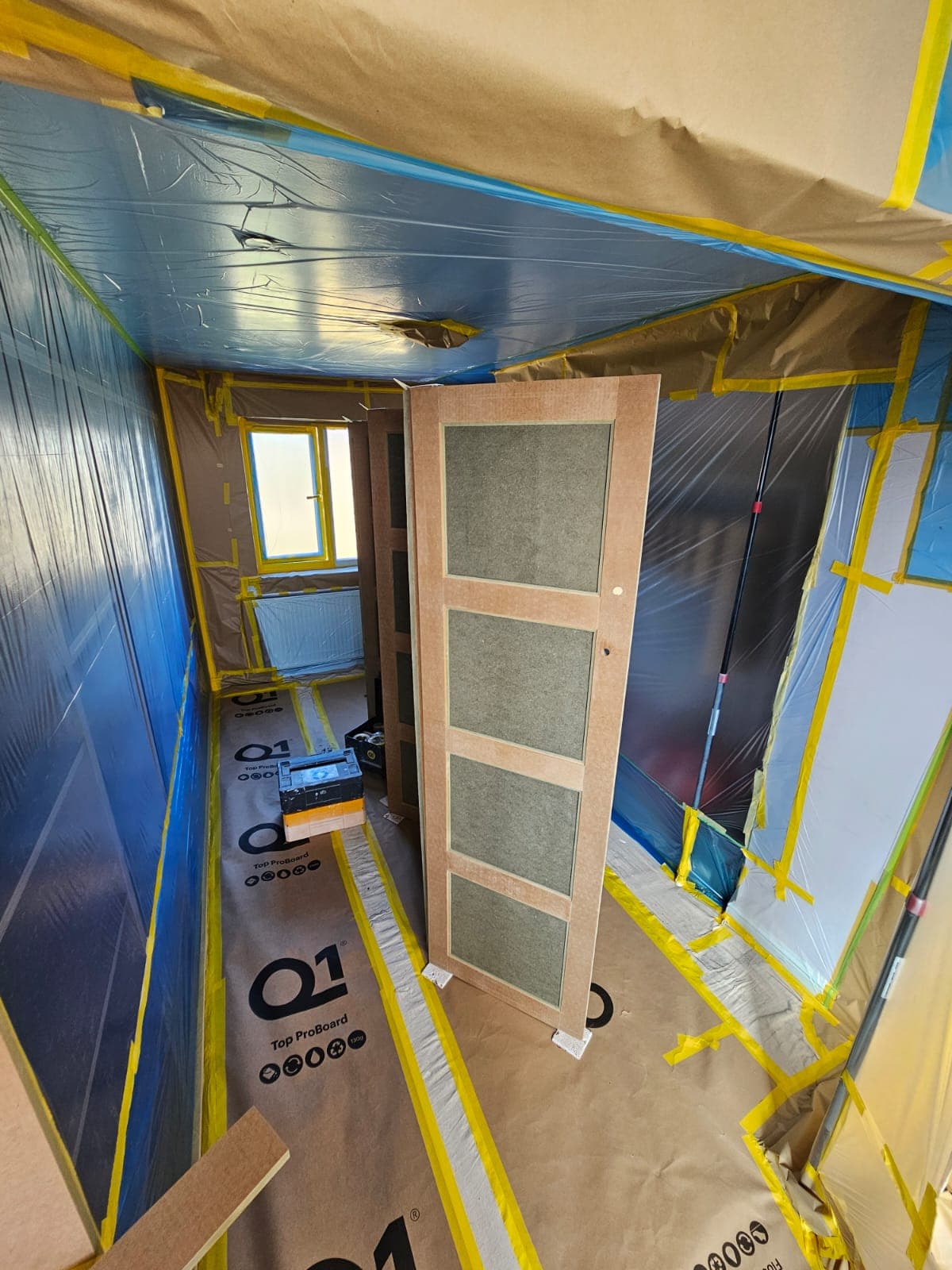 Fitted Furniture — Shelving Preparation — PHE Decorating Sheffield project photo