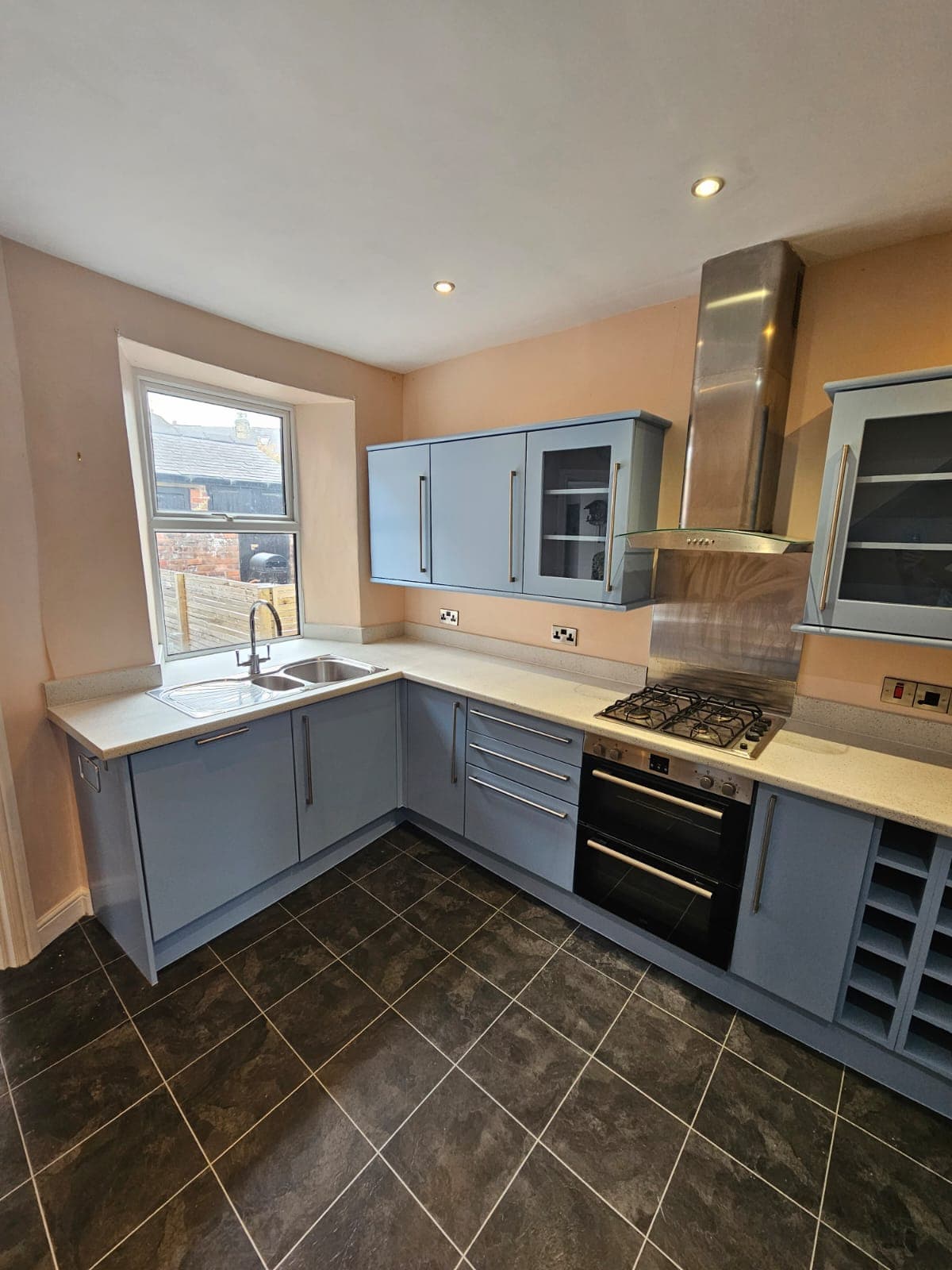 Grey Kitchen and Light Worktop — Completed — PHE Decorating Sheffield project photo