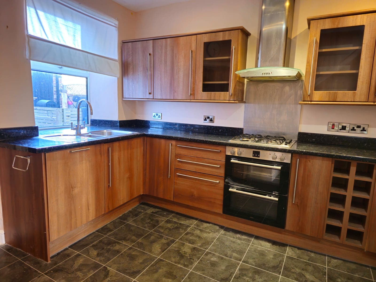 Oak Kitchen — Before Colour Change — PHE Decorating Sheffield project photo