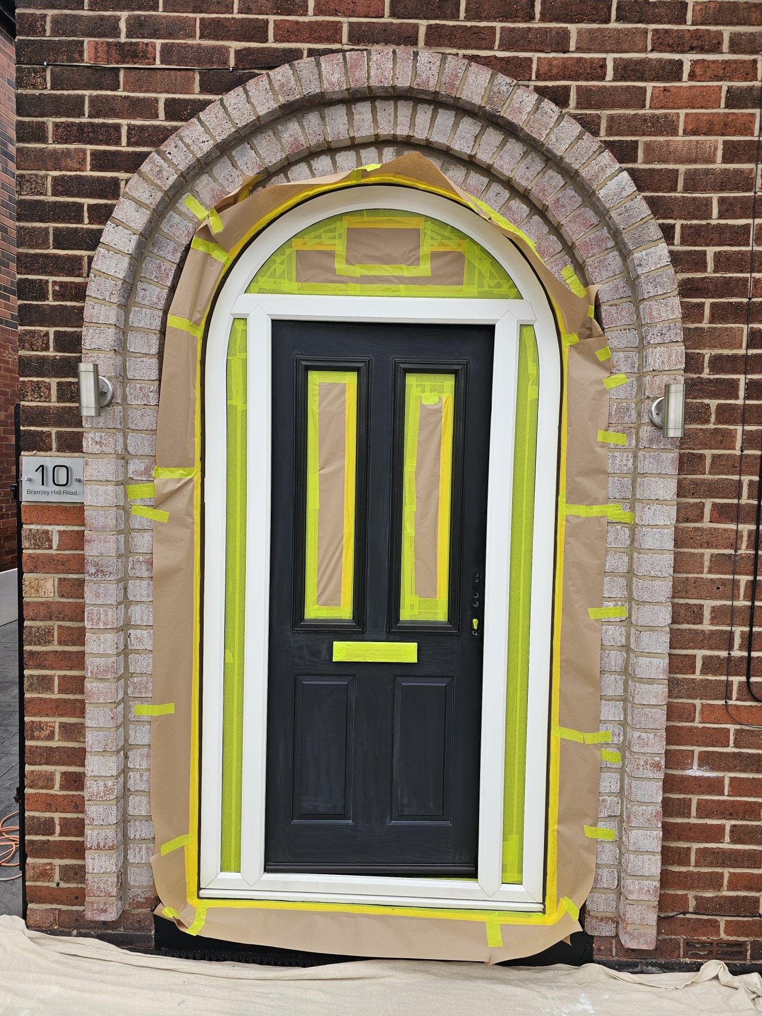 Client-supplied view 1 of recent UPVC door spraying work by PHE Decorating