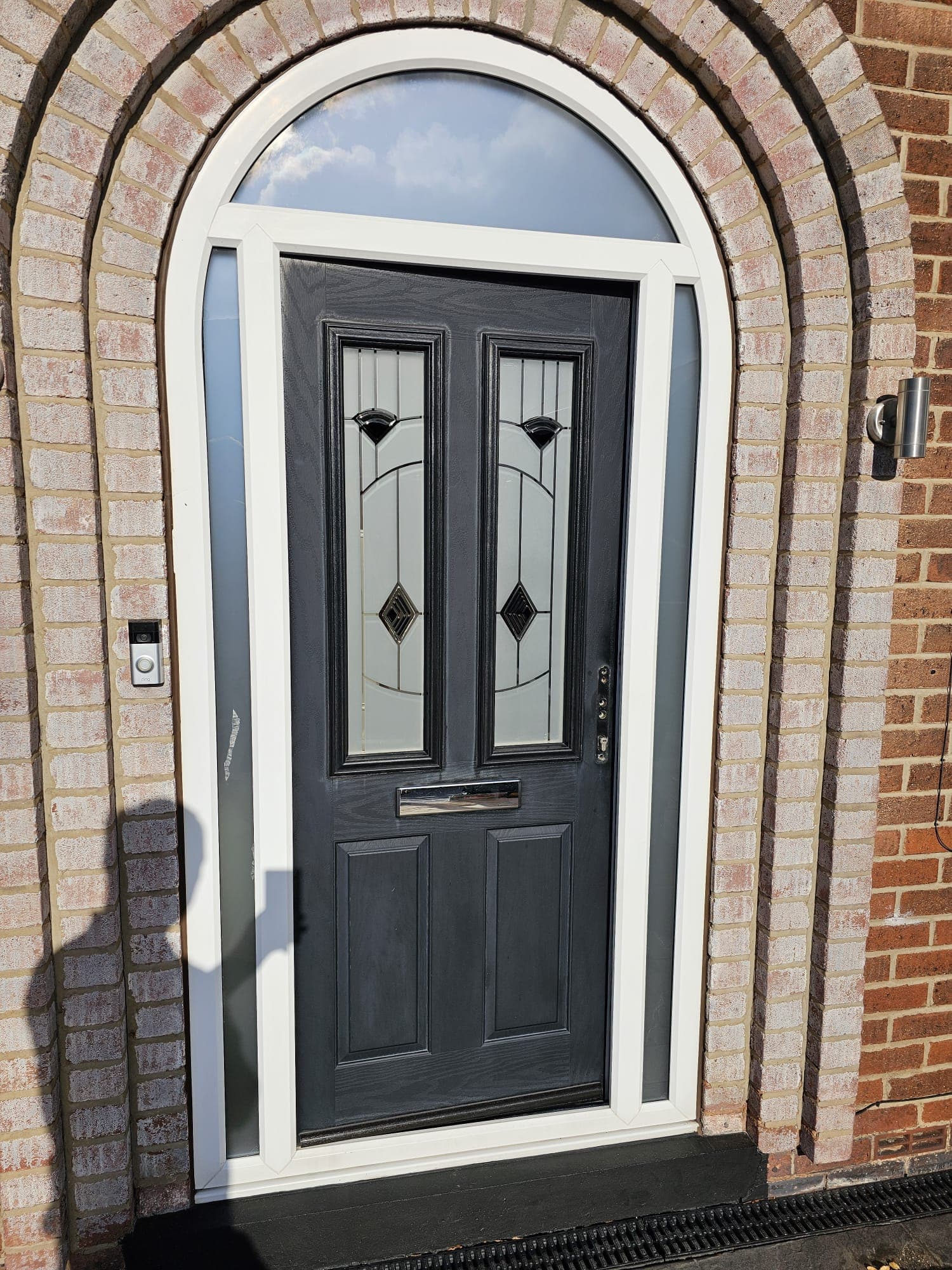 Client-supplied view 2 of recent UPVC door spraying work by PHE Decorating