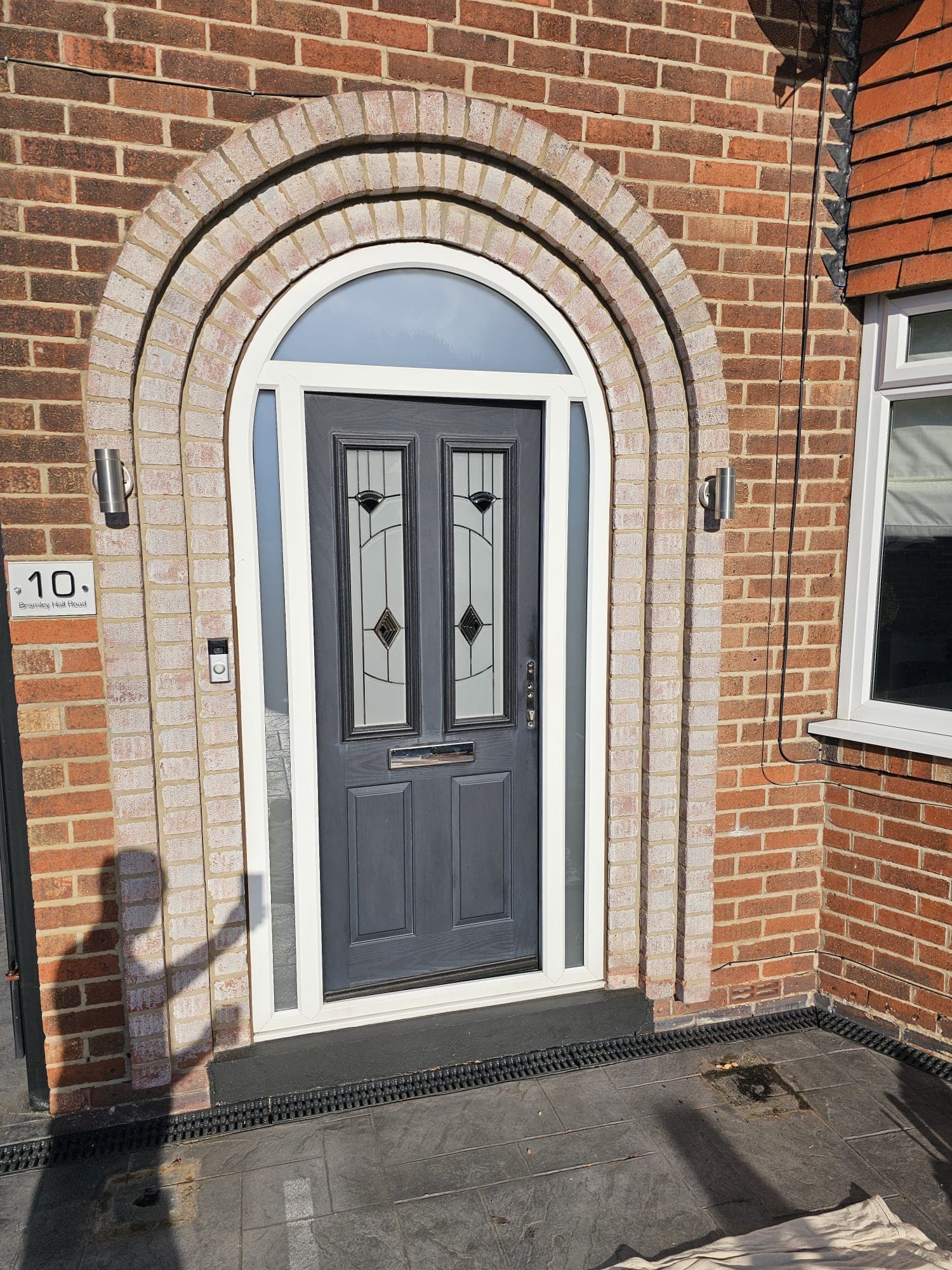 Client-supplied view 3 of recent UPVC door spraying work by PHE Decorating
