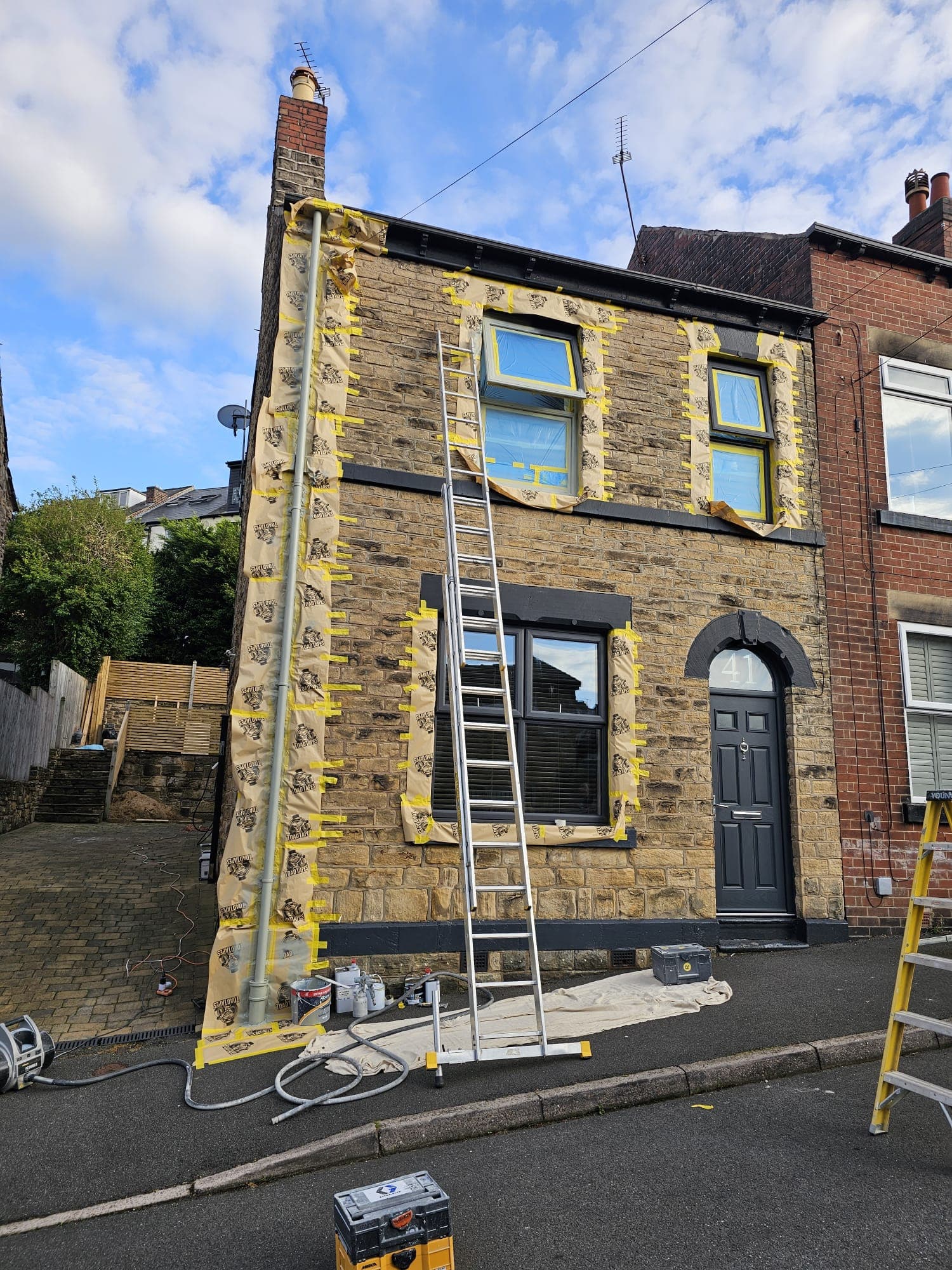 Client-supplied view 9 of recent UPVC window spraying work by PHE Decorating