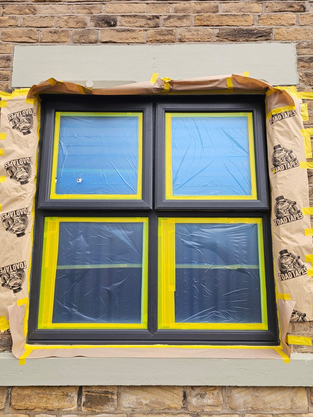 Client-supplied view 10 of recent UPVC window spraying work by PHE Decorating