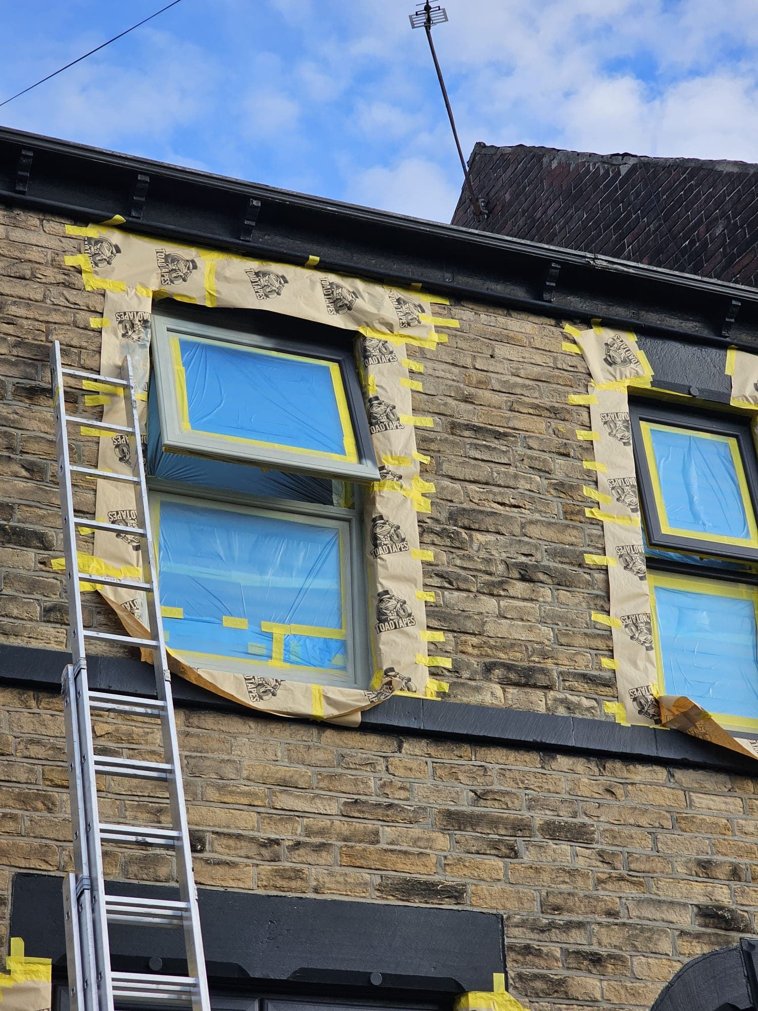 Client-supplied view 11 of recent UPVC window spraying work by PHE Decorating