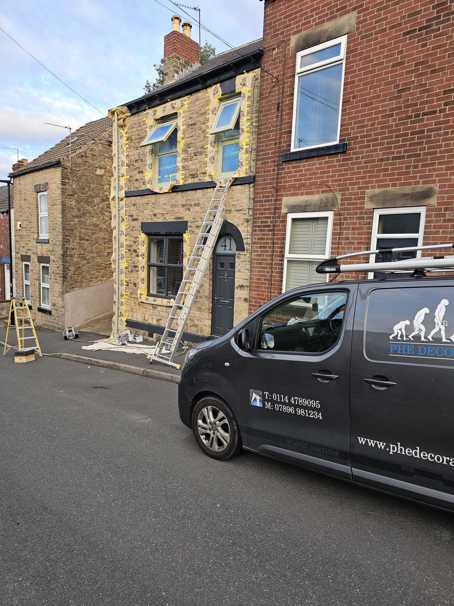 Client-supplied view 12 of recent UPVC window spraying work by PHE Decorating