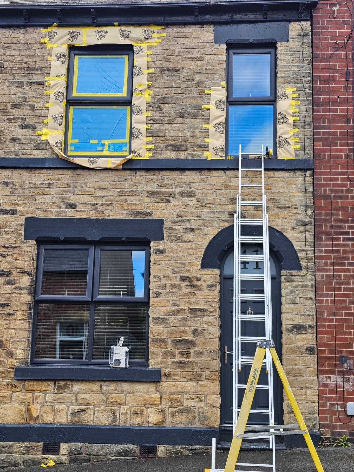 Client-supplied view 13 of recent UPVC window spraying work by PHE Decorating