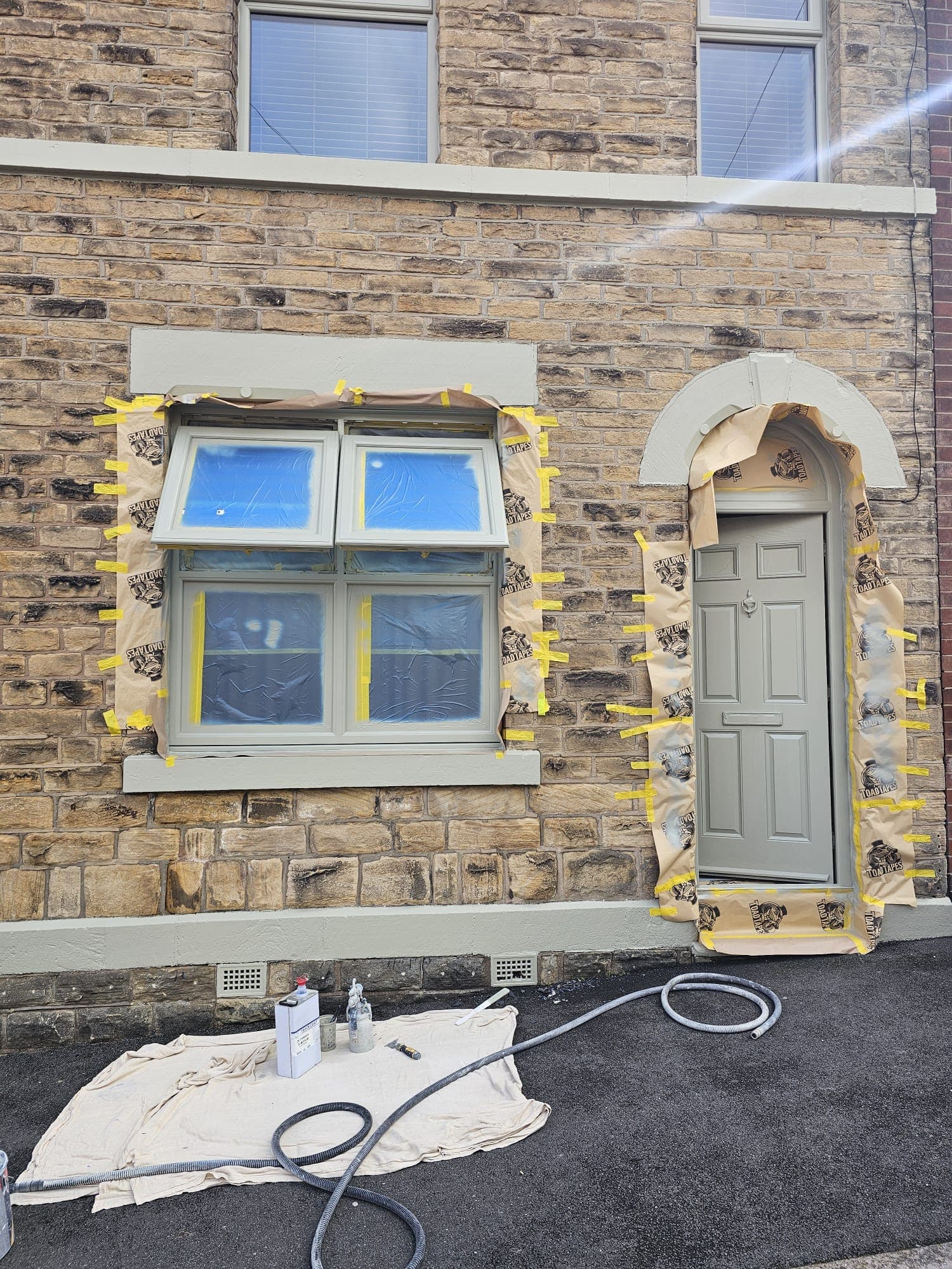 Client-supplied view 17 of recent UPVC window spraying work by PHE Decorating