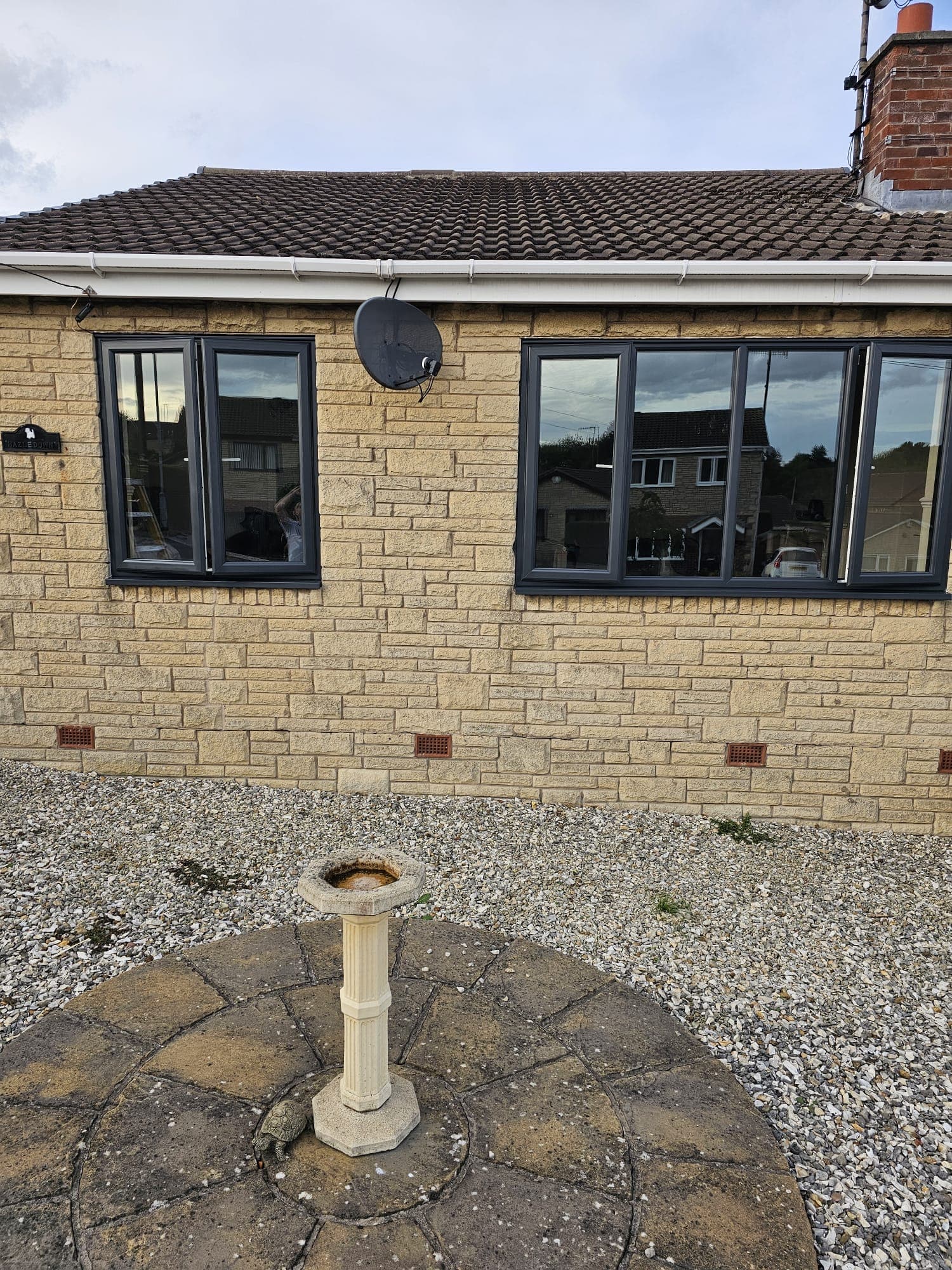 Client-supplied view 23 of recent UPVC window spraying work by PHE Decorating