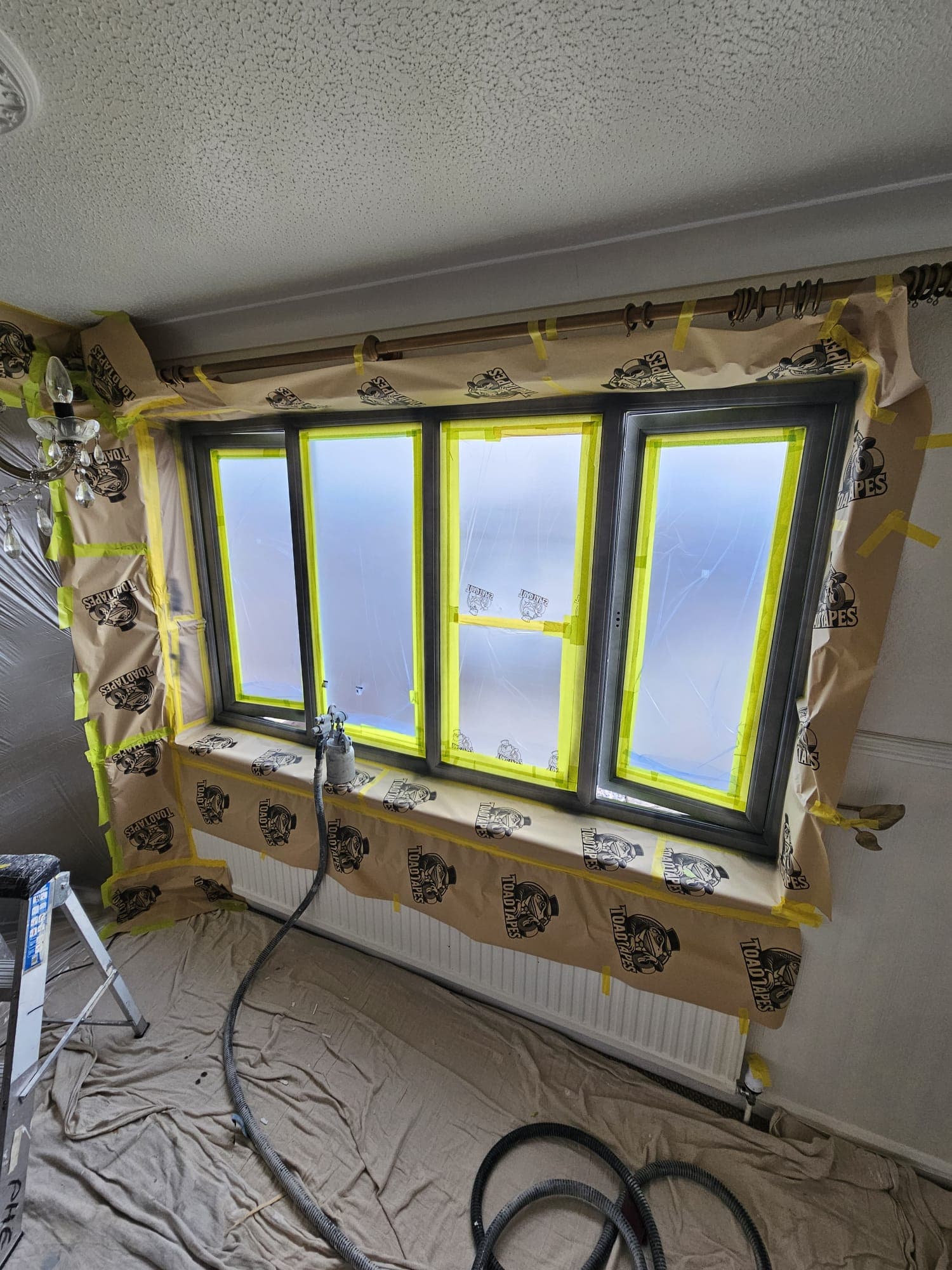 Client-supplied view 28 of recent UPVC window spraying work by PHE Decorating